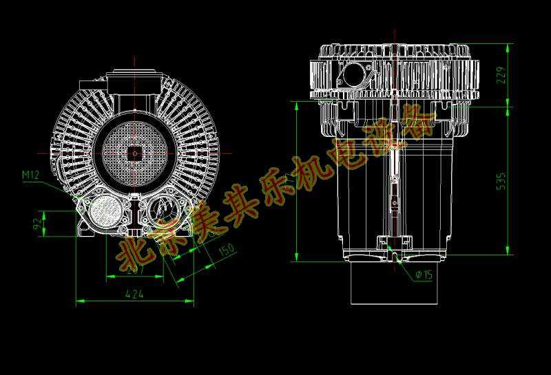高壓鼓風機cad簡圖